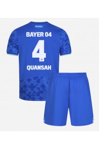 Fotbalové Dres Bayer Leverkusen Jarell Quansah #4 Dětské Třetí Oblečení 2025-26 Krátký Rukáv (+ trenýrky)